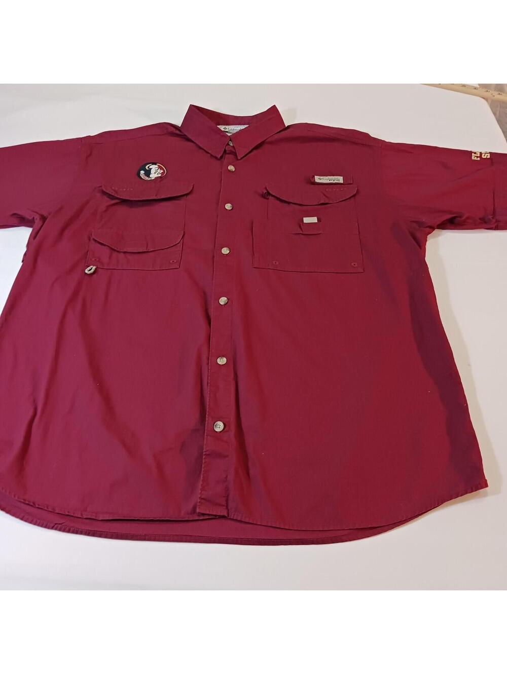 Florida State University FSU Columbia Sportswear PFG Cotton Shirt Men’s Size L
